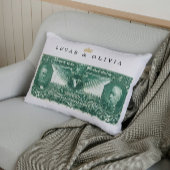 Coussin Rectangle Billet de la Banque du Certificat Argent 1896 – Ca