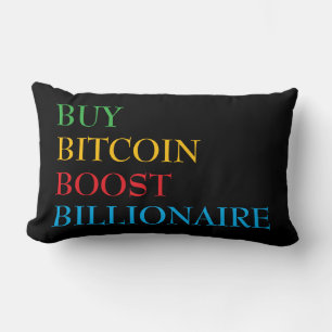 Coussin Rectangle Bitcoin Crypto