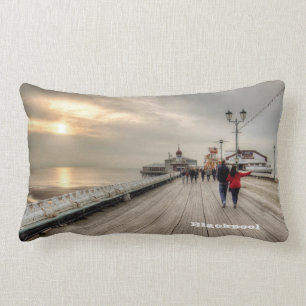 Coussin Rectangle Blackpool Pier Station balnéaire anglaise
