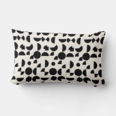 Coussin Rectangle Blanc Moderne Elégant Tribal Géométrique (Verso)