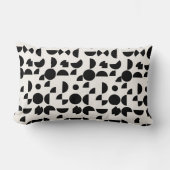 Coussin Rectangle Blanc Moderne Elégant Tribal Géométrique (Recto)