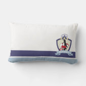 Coussin Rectangle Blason du club de natation Pingouin mignon dessin (Verso)