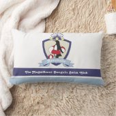 Coussin Rectangle Blason du club de natation Pingouin mignon dessin (Couverture)