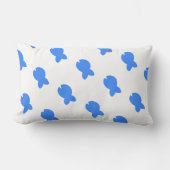 Coussin Rectangle Bleu blanc (Recto)