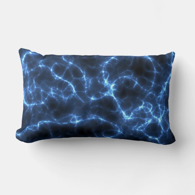 Coussin Rectangle Bleu électrique (Recto)