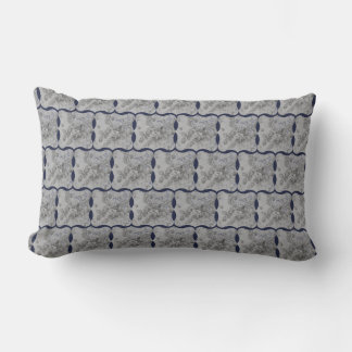 Coussin Rectangle Bleu et gris Pays Design chic