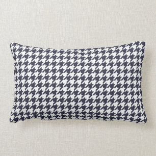 Coussin Rectangle Bleu Houndstooth