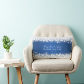 Coussin Rectangle Bleu magique d'étincelle de faveur élégante de (Chaise)