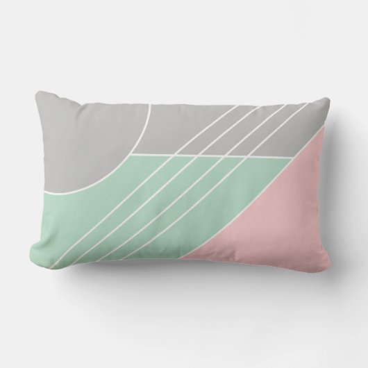 Coussin Rectangle Bloc de couleur moderne et tendance abstrait éléga (Recto)