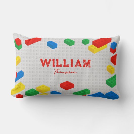 Coussin Rectangle Blocs de construction Blocs de construction de bri (Recto)