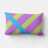 Coussin Rectangle Blocs de couleur gras vert bleu rose 7 (Verso)