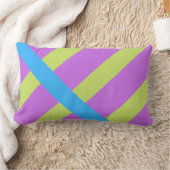 Coussin Rectangle Blocs de couleur gras vert bleu rose 7 (Couverture)