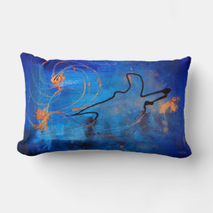 Coussin Rectangle Blue Bird