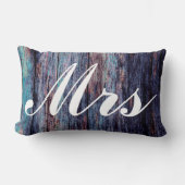 Coussin Rectangle Blue M. et Mme Mariage Gift (Recto)