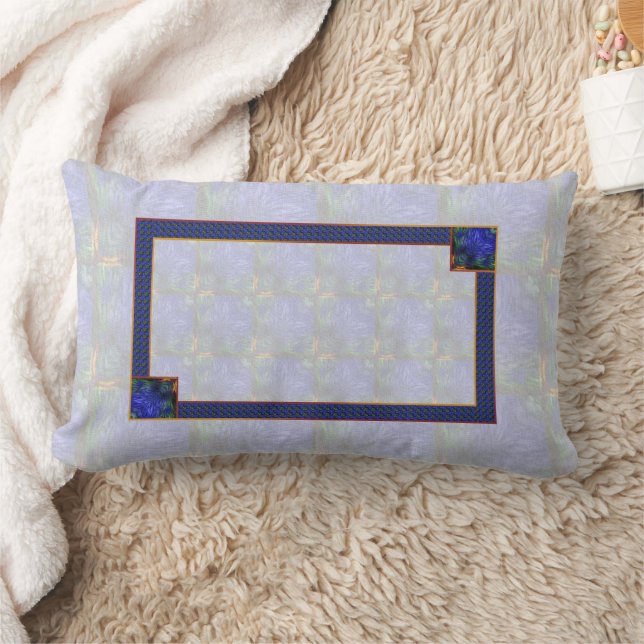 Coussin Rectangle Blue Modern Abstrait (Couverture)