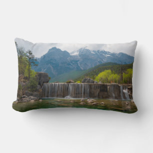 Coussin Rectangle Blue Moon Valley   Jade Dragon Snow Mountain
