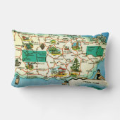 Coussin Rectangle Blue Porto Rico Salutations Jeu d'oreiller (Verso)