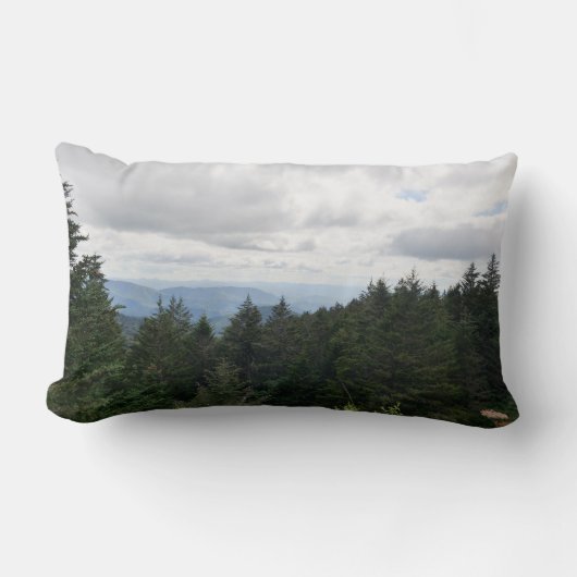 Coussin Rectangle Blue Ridge Mountains North Carolina Pillow (Recto)