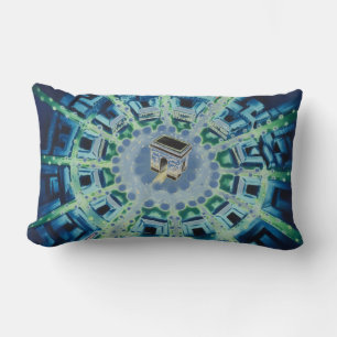 Coussin Rectangle Blue Vintage Paris French Air Travel Europe