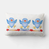 Coussin Rectangle Bluebird de bonheur (Verso)