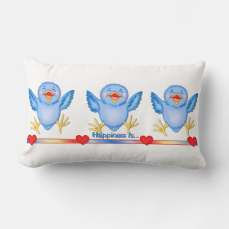 Coussin Rectangle Bluebird de bonheur