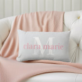 Coussin Rectangle Blush et Grey | Nom et monographie
