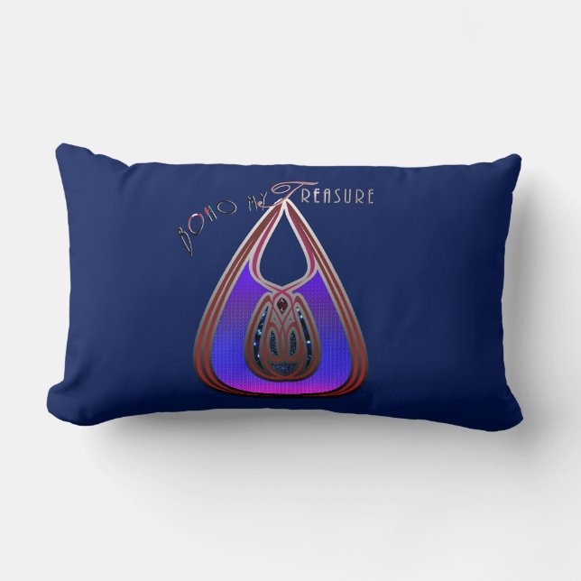 Coussin Rectangle Boho My Treasure (Recto)