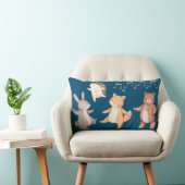 Coussin Rectangle Bois Animaux Danser Pique-nique Forêt (Chaise)