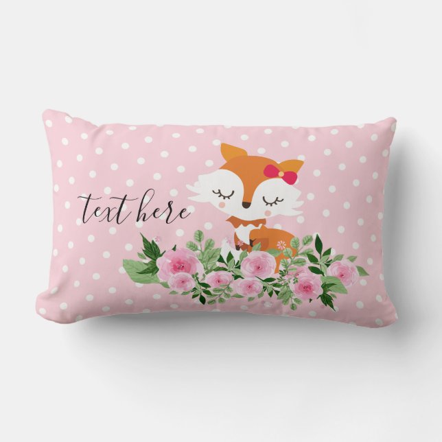 Coussin Rectangle bois de renard, mignon (Recto)