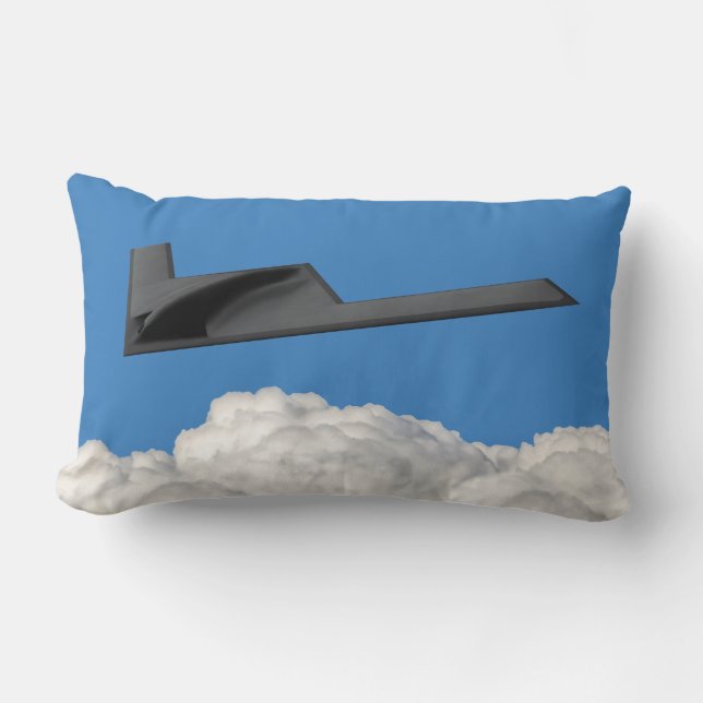 Coussin Rectangle Bombe furtif B-21 Raider (Recto)