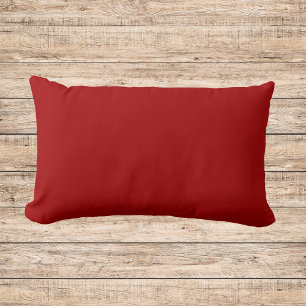 Coussin Rectangle Bonbons foncés Pomme rouge couleur solide