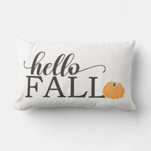 Coussin Rectangle Bonjour automne avec Citrouille
