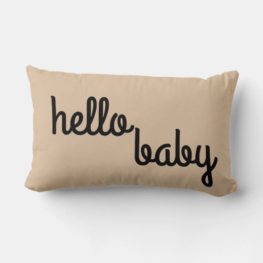 Coussin Rectangle Bonjour bébé réversible (Verso)