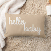 Coussin Rectangle Bonjour bébé réversible (Couverture)