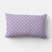 Coussin Rectangle Bonjour Cœurs Pale Violet À pois (Verso)
