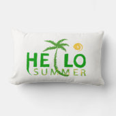 Coussin Rectangle Bonjour été (Recto)