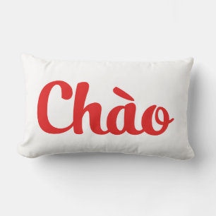 Coussin Rectangle Bonjour / Hello ~ Vietnam / Vietnamien / Tiếng Việ
