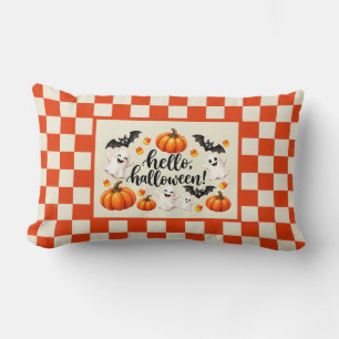 Coussin Rectangle Bonjour les fantômes de Halloween Chauves-souris C