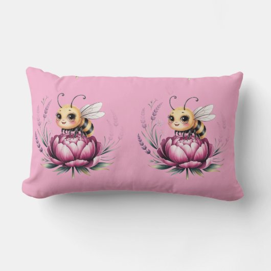 Coussin Rectangle Bonjour l'été (Recto)