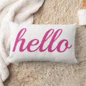 Coussin Rectangle Bonjour mignon coloré Bonjour (Couverture)