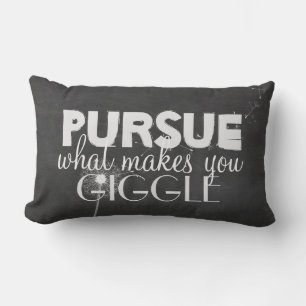 Coussin Rectangle bonne citation inspirante sur chalkboard