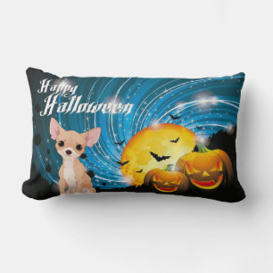 Coussin Rectangle Bonne Halloween Chihuahua
