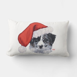 Coussin Rectangle Border Collie Noël