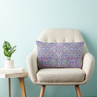 Coussin Rectangle Botanique Kaleido Bloom