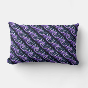 Coussin Rectangle Bougie dans le vent (violet/marine)