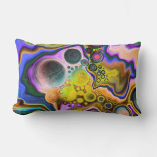 Coussin Rectangle Boule colorée Fluide Art Pour Peinture