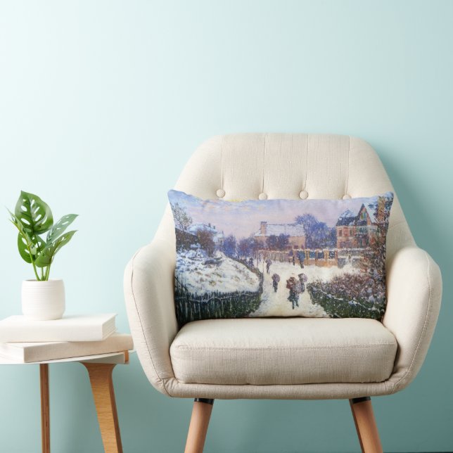 Coussin Rectangle Boulevard Saint Denis Argenteuil par Claude Monet (Chaise)