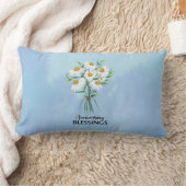 Coussin Rectangle Bouquet de marguerites pour les vœux d'anniversair (Couverture)