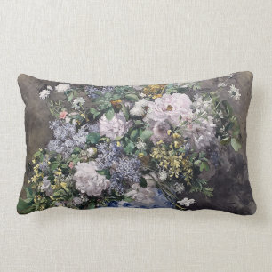 Coussin Rectangle Bouquet de printemps Vintage Pierre Auguste Renoir