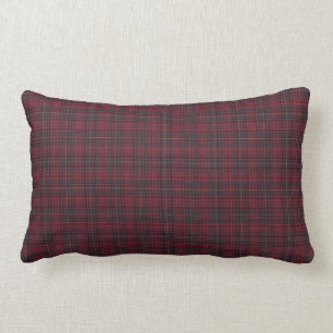 Coussin Rectangle Bourgogne Plaid   Mélange et correspondance